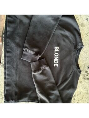 'BLONDE' Print sweatshirt- ladies size L/XL
